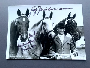 FRITZ THIEDEMANN (†2000) Olympiasieger 1956 Reiten signed Foto 10x15 Autogramm - Picture 1 of 1