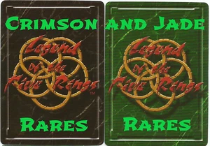 Rares + Fixed Crimson and Jade C&J L5R CCG Legend of the Five Rings Clan Wars - Imagen 1 de 77