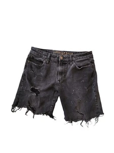 American Eagle schwarze Jeansshorts abgenutzt extrem flexibel Herrengröße 30 x 34 - Bild 1 von 10