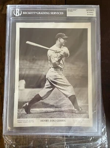 1918-57 M114 Baseball Premium - Lou Gehrig - BGS Authentic - POP 1 None Higher! - Picture 1 of 2