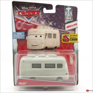 Disney Pixar Cars Bud Super Chase Deluxe serie 2015 pressofuso da Mattel - indossato - Foto 1 di 3