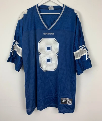 Dallas Cowboys NFL Jersey Troy Aikman #8 Vintage Starter Men Adult Size 52 XL Cover