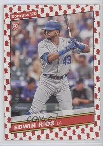 2020 Panini Donruss Retro 1986 Presidential Collection /50 Edwin Rios Rookie RC