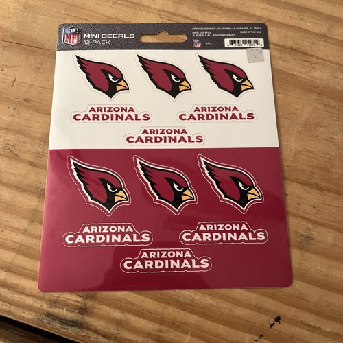 Arizona Cardinals Mini Decals Stickers 12 Pack FAST USA SHIPPER | eBay
