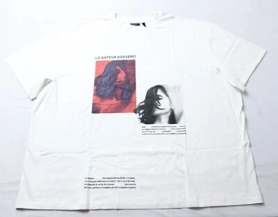 ASOS Women's Oversized Photographic T-Shirt BL1 Cream US: 12-14 UK: 16-18 - Image 1 of 3