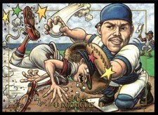 1995 Cardtoons 59 Budge Rodriguez   Texas Strangers  Baseball Card