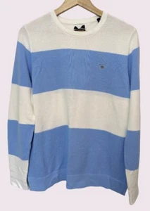 Jersey Gant Azul Y Blanco Rayas Manga Larga Mediano - Imagen 1 de 4