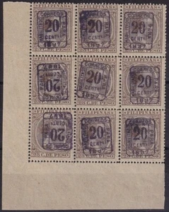 España Filipinas 1898 Edifil 130J x 9 2 invertido sobrep. CERT CEM excelente MNH - Imagen 1 de 4
