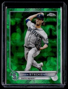 2022 Topps Chrome Update Sapphire DREW STECKENRIDER #US205 Green Refractor 22/75
