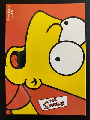 The Simpsons 2000 Inkworks Promo Card 10th Anniversary Bart Simpson #P-1 - Image 1 of 2