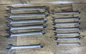 CAT Caterpillar Vintage METRIC Combination Wrench Set 7mm-21mm / NO 14mm & 16mm - Picture 1 of 8
