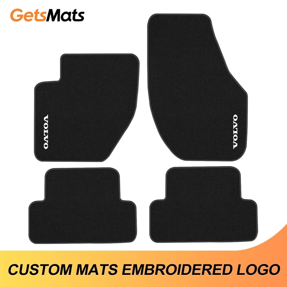 Alfombrillas de terciopelo de calidad para Volvo V40 2012-2016 forro negro Foto 1 de 4