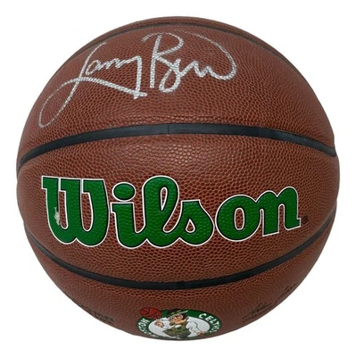 Larry Bird Signed Wilson NBA Boston Celtics Logo Basketball Bird+PSA/DNA - Image 1 of 2