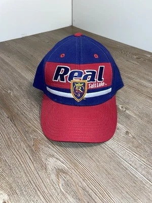 Adidas Real Salt Lake MLS Soccer Flex Fit S/M Hat Cap Fitmax Blue & Red - Image 1 of 4