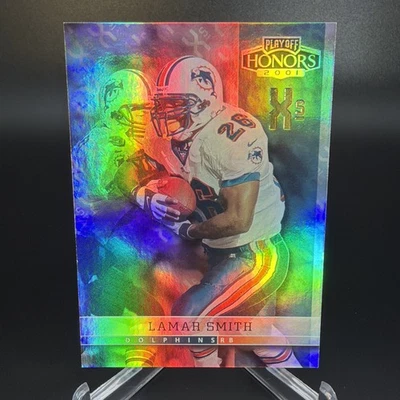 Lamar Smith 2001 Playoff Honors XS # /73 Miami Dolphins - Image 1 of 2