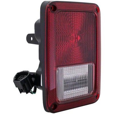 Luz trasera derecha transparente y roja Dorman 1611643 para Jeep Wrangler 2007-2010 Foto 1 de 4