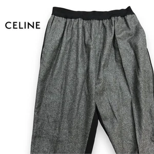 CELINE Tapered Pants Size 38 Bicolor F/S from Japan - Picture 1 of 10
