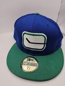 Gorra New Era 7 1/2 Vancouver Canucks NHL Hockey Ajustada Gorra Clásica De Colección - Imagen 1 de 7