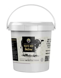 Premium Wagyu Beef Tallow | Rendered | 1.5 lb Tub | Rich & Buttery | High in ... - Picture 1 of 4
