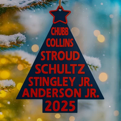 Houston Texans Christmas Tree Ornament NFL Football Man Cave Hanging Decorations - Image 1 of 3