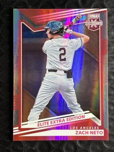 2022 Panini Elite Extra Edition - Zach Neto #13 Pink (RC) Los Angeles Angels - Picture 1 of 2
