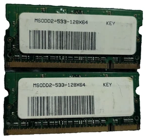 laptop memory MSO DD2 533 128x64 (Set of 2) - Picture 1 of 2