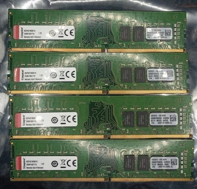 Kingston DIMM 64 GB (4x16GB) KCP421ND8/16 PC4-17000 (DDR4-2133) RAM (#27405) - Image 1 of 2