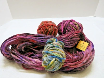 Small Lot of Hand Dyed Yarn, 4 Colors - 1 Full Skein - Image 1 of 4