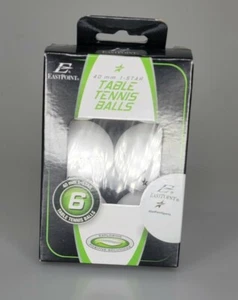 Box of Six East Point Table Tennis Balls 40 MM NICE - Picture 1 of 4