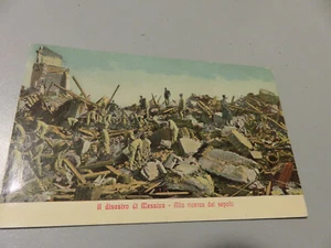 CP Card Classic Vintage Messina Earthquake 1908 New Never Shipped Early '900 - Imagen 1 de 4