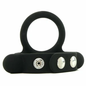 Silicone Weighted Medium Cock Ring Scrotum Ball Stretcher Penis Enhancer - Picture 1 of 9