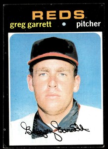 1971 Topps #377 Greg Garrett   Baseball Cincinnati Reds