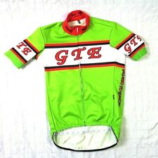 Kalas Cycling Jersey Shirt Size XL 5 Green Full Zip 3 Back Pockets Medium Weight