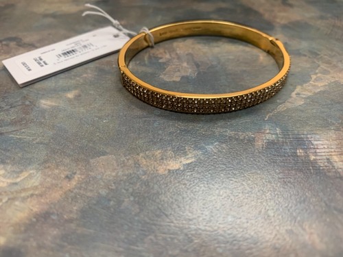 Bracciale Kate Spade WBRUF305 trasparente oro nuovo con etichette $88 vendita al dettaglio