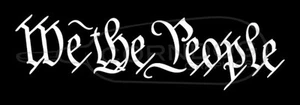 We The People STICKER VINYL DECAL 2nd TACTICAL PATRIOT AR-15 MOLON LABE - Foto 1 di 2