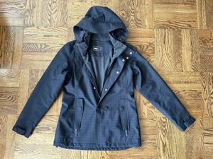 REI Women’s Hooded Waterproof Jacket Charcoal Size M - Picture 1 of 10