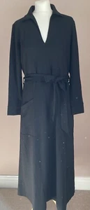 Vestido utilitario White Company talla 14 negro manga larga - Imagen 1 de 6