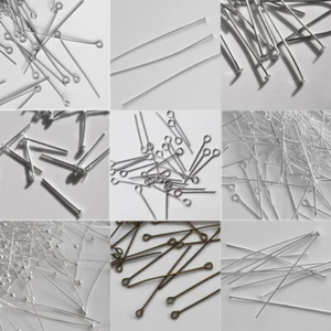 100 uds. pernos de cadena, remache, ojales, cabeza, muchos tamaños - Imagen 1 de 9