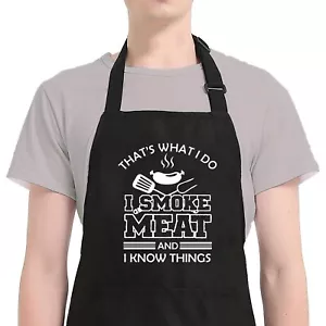 Funny Aprons for Men Mens Apron for Grilling BBQ Kitchen Birthday Gifts for D... - Picture 1 of 6