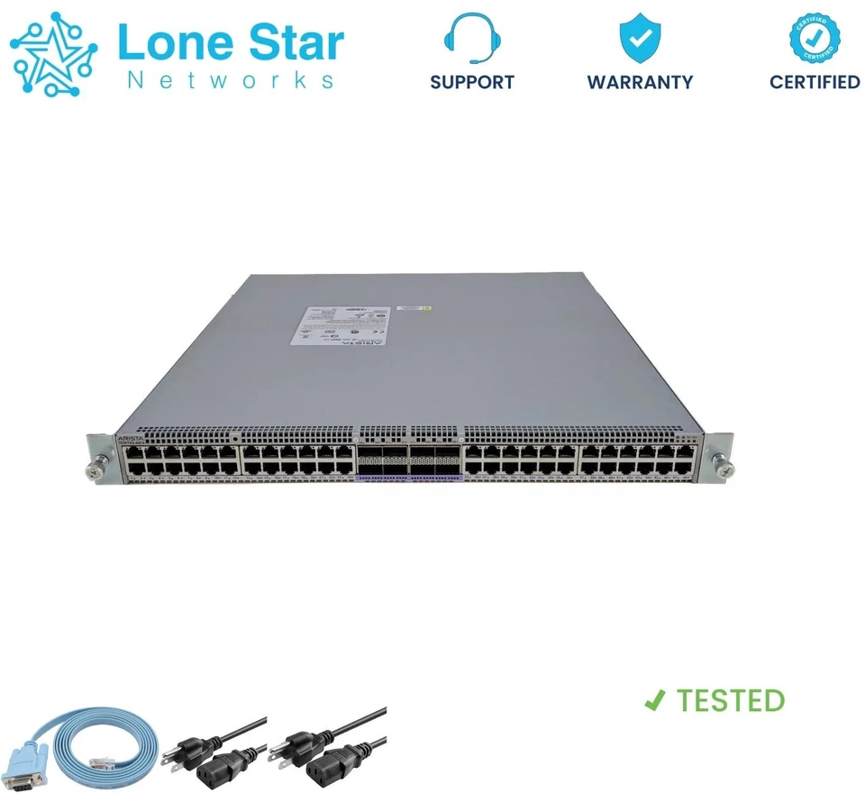 Arista DCS-7050TX3-48C8-R 48x 10G-T & 8x QSFP100 Switch Rear-to-Front Airflow - Image 1 of 1
