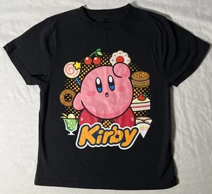 Kirby Character Black Short Sleeve T-Shirt *Youth Small* Nintendo - Picture 1 of 3
