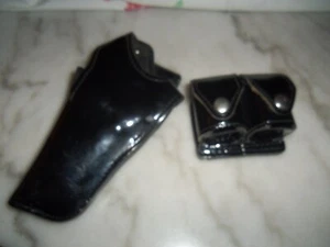 Gould & Goodrich High Gloss Patent Leather Gun Holster H501 34 LH + Mixson SL 2 - Picture 1 of 7