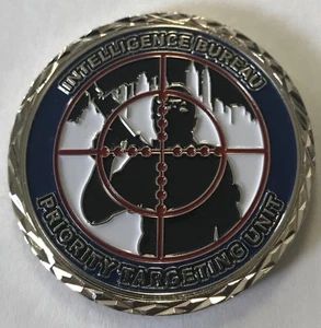 NYPD NYC Police Intelligence Bureau Priority Targeting Unit Crosshairs Coin - Bild 1 von 5