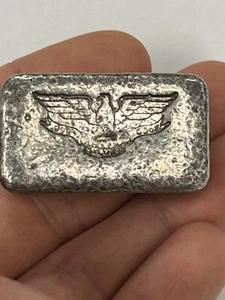 Vintage W.H. Foster 3 Oz. .999 Silver Poured Bar - 200 Mintage - Deak Perera - Picture 1 of 10
