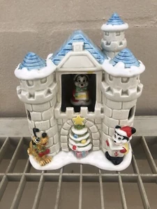 VINTAGE DISNEY MADE IN JAPAN CHRISTMAS MUSIC BOX MICKEY MOUSE MINNIE GOOFIE - Picture 1 of 4