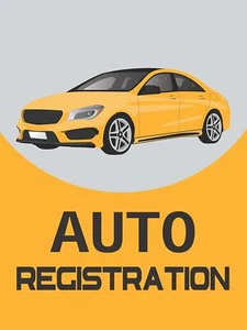 AUTO-Registrierung | Einzelhandel Fenster Display Schild | 18" B x 24" H - Bild 1 von 2