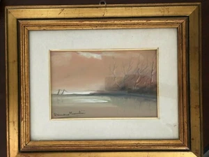 Romano Mussolini Olio su tela certificato con cornice firmato - Bild 1 von 7