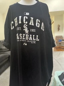 Camiseta auténtica manga corta auténtica de los Medias Blancas de Chicago negra majestic talla 5 XL - Imagen 1 de 9
