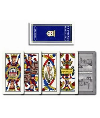 Carte Da Gioco Trevisane N. 52 Plastica DAL NEGRO