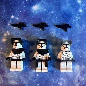 Lego Star Wars Clone Wars Minifigure Lot Of 3 Clone Commanders